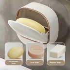 Hayan Premium Wall-Mounted Soap Dish – Flip Lid, Drainage Tray & 3 Color Options
