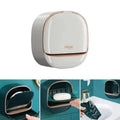 Hayan Premium Wall-Mounted Soap Dish – Flip Lid, Drainage Tray & 3 Color Options