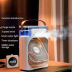Mini Cooling Fan – Portable Air Cooler with Mist Humidifier | USB Desk Fan for Home & Office