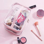Clear makeup Travel Cosmetic Bag transparent and waterproof