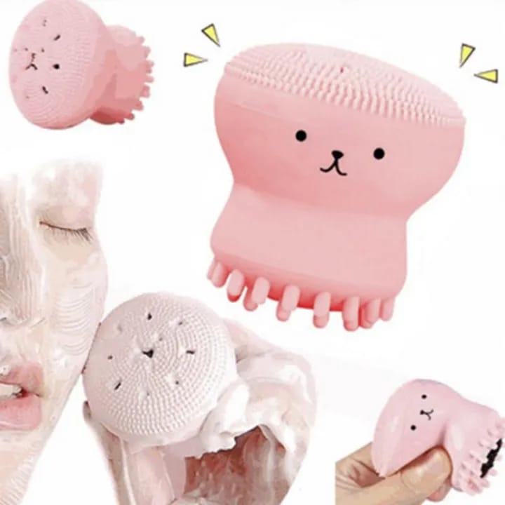 Cute Octopus Silicone Face Cleansing Brush