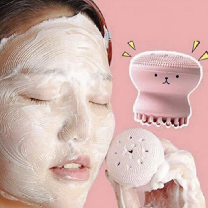 Cute Octopus Silicone Face Cleansing Brush