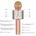 ws-858 Bluetooth Wireless  Karaoke Microphone with Built-in Speaker