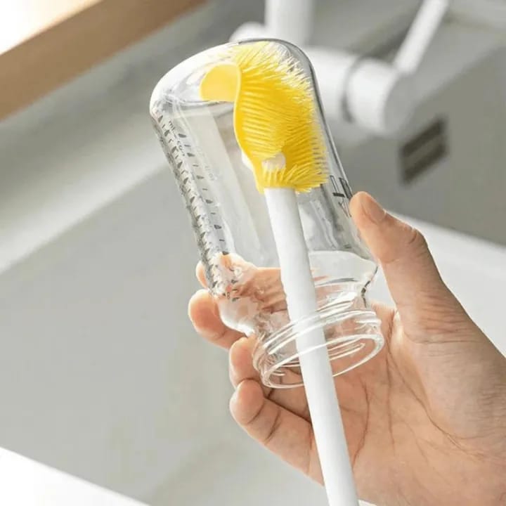 Long Handle Silicone Bottle Cleaning Brush