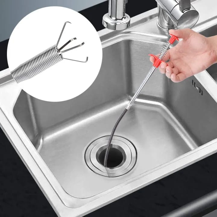 Drain Clog Wire – Hair Remover & Sink Unblocker Tool