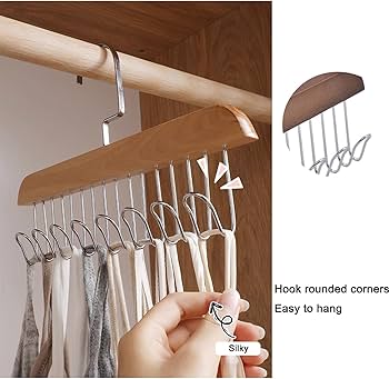 8 Hook Wooden Hanger – Wall Mounted Coat & Key Rack