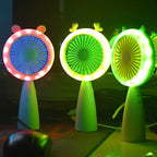 USB Rechargeable Portable Fan with Night Lamp