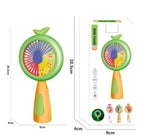 USB Rechargeable Portable Fan with Night Lamp