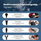 Gun Massager – Deep Tissue Electric Massage Gun with Multiple Speeds & Interchangeable Heads for Full Body Pain Relief