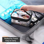 Clear makeup Travel Cosmetic Bag transparent and waterproof