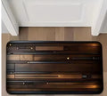 Super absorbent non slip bathroom floor mat wooden design